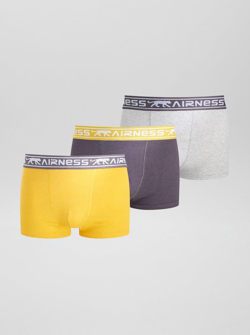 Pack de 3 boxers 'Airness' NEGRO - Kiabi