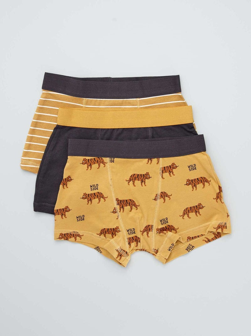 Pack de 3 boxers AMARILLO - Kiabi