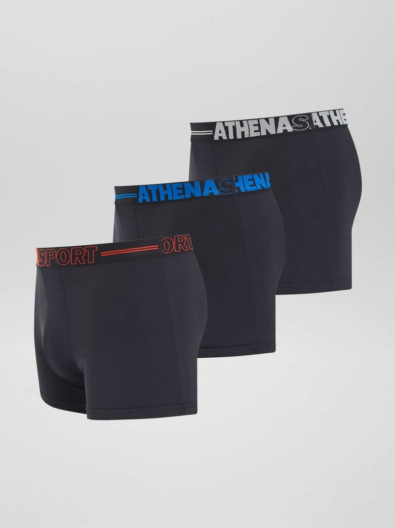 Pack de 3 boxers 'Athena' NEGRO - Kiabi