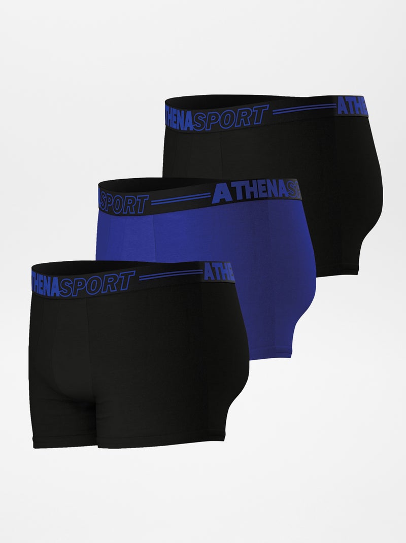 Pack de 3 boxers 'Athena' NEGRO - Kiabi
