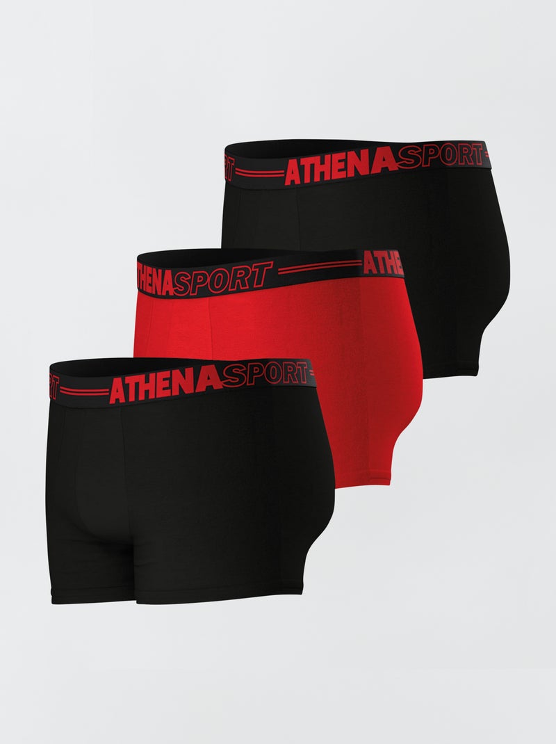 Pack de 3 boxers 'Athena' NEGRO - Kiabi