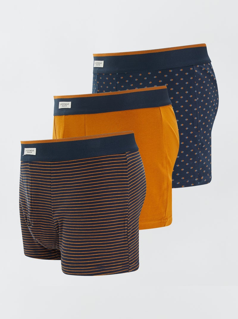 Pack de 3 bóxers AZUL - Kiabi