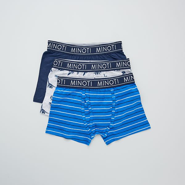Pack de 3 boxers Hombre talla S-XXL - azul/marino - Kiabi - 9,00€