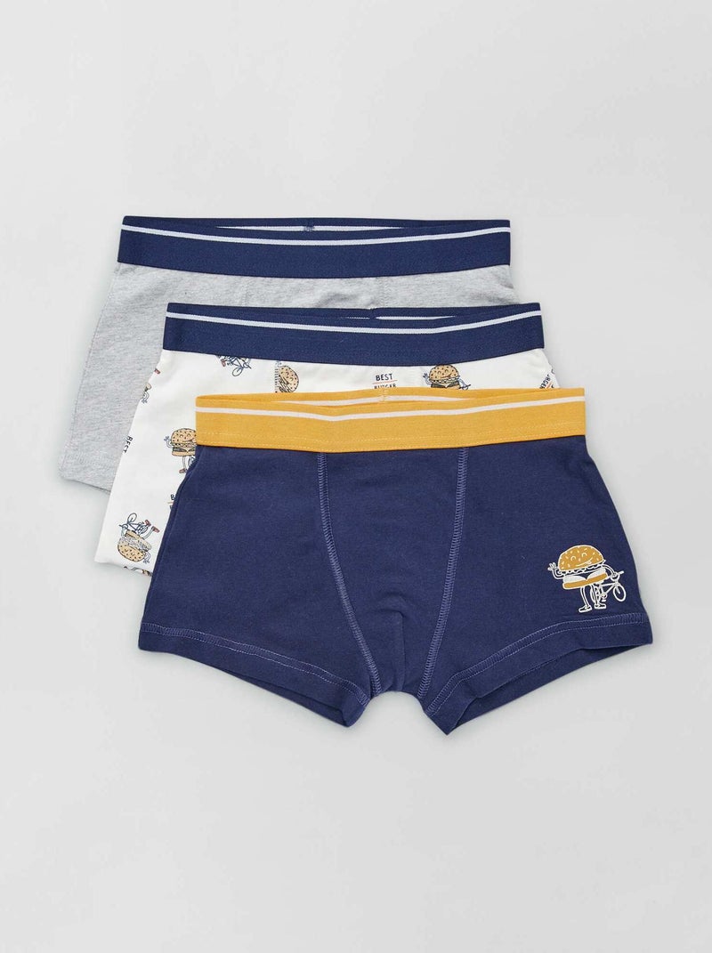 Pack de 3 boxers BLANCO - Kiabi