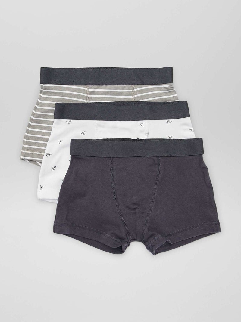 Pack de 3 boxers BLANCO - Kiabi
