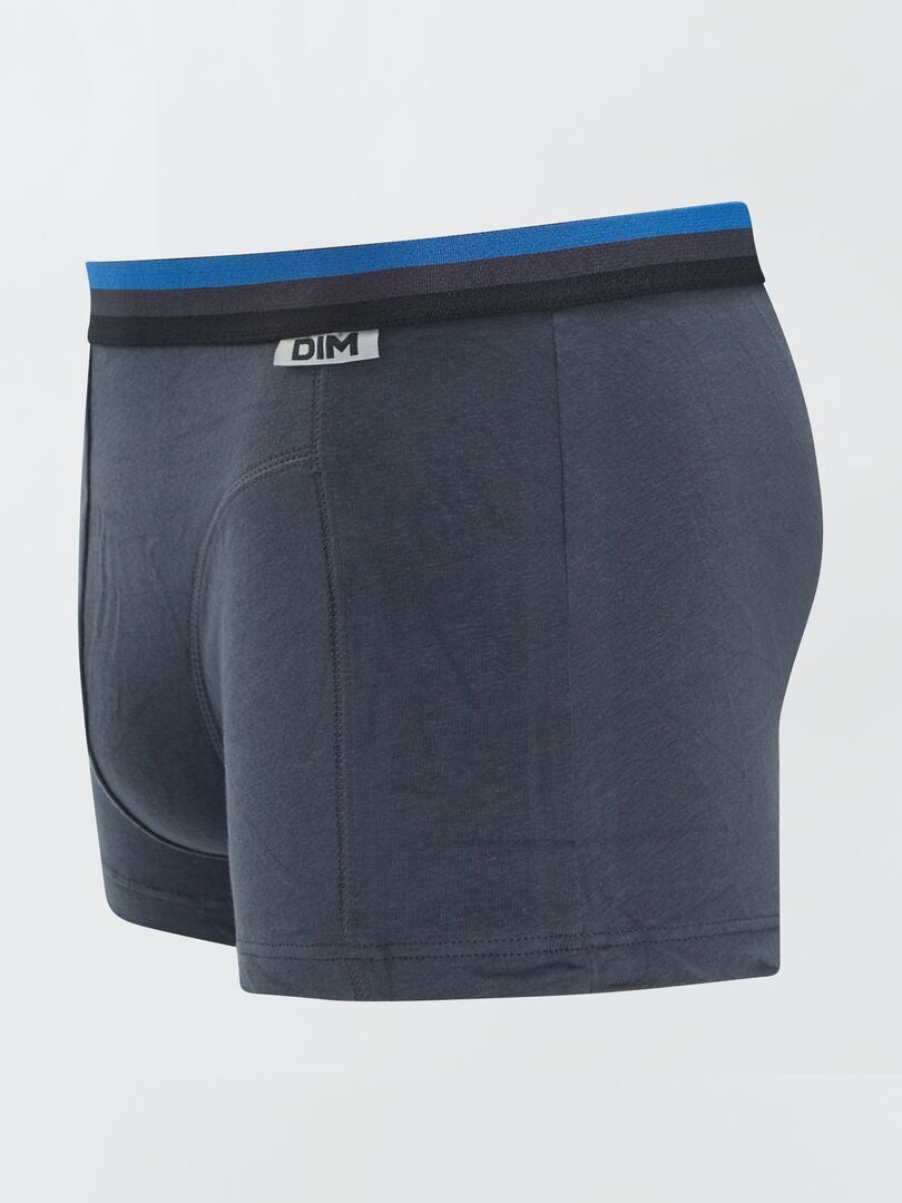 Pack de 3 bóxers de algodón elástico 'DIM' AZUL - Kiabi