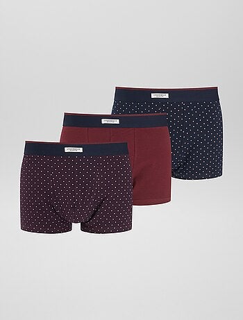 Pack de 3 bóxers de algodón