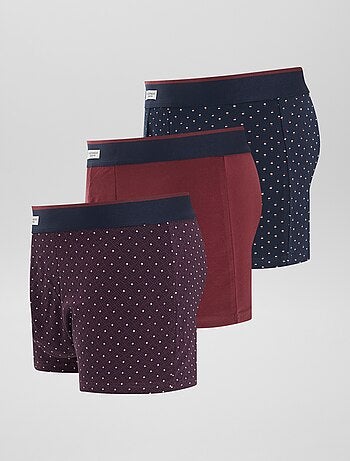 Pack de 3 bóxers de algodón