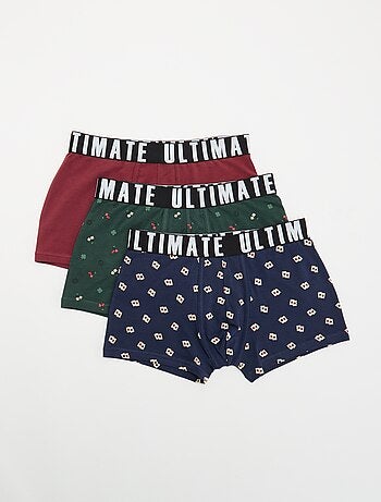 Pack de 3 boxers de fantasía