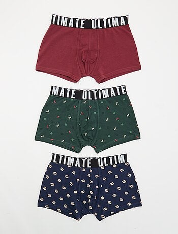 Pack de 3 boxers de fantasía
