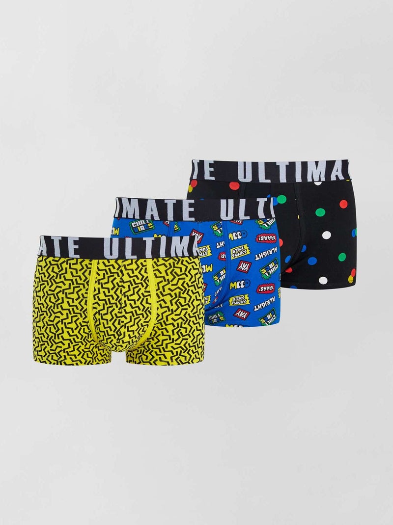 Pack de 3 boxers de fantasía AZUL - Kiabi