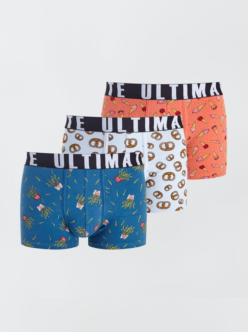 Pack de 3 boxers de fantasía AZUL - Kiabi