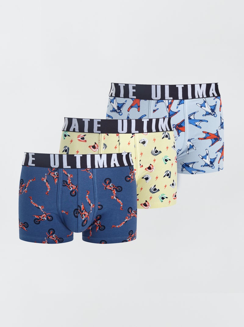 Pack de 3 boxers de fantasía AZUL - Kiabi