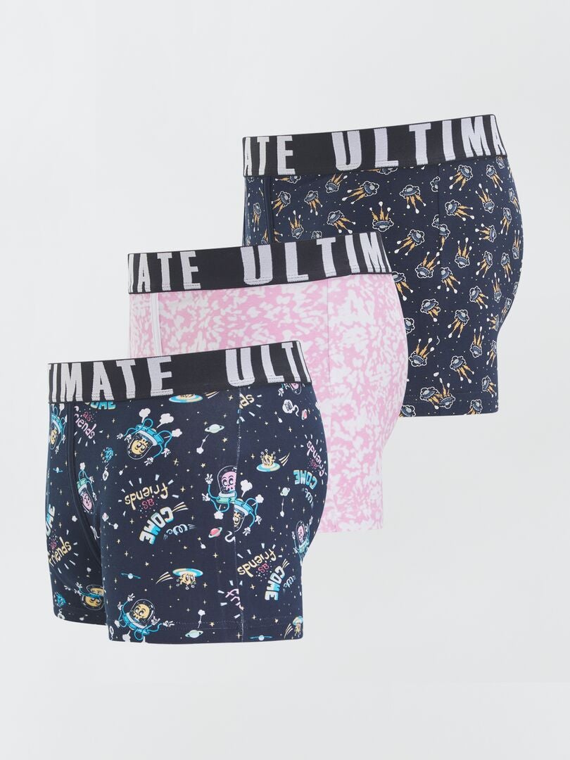 Pack de 3 boxers de fantasía AZUL - Kiabi
