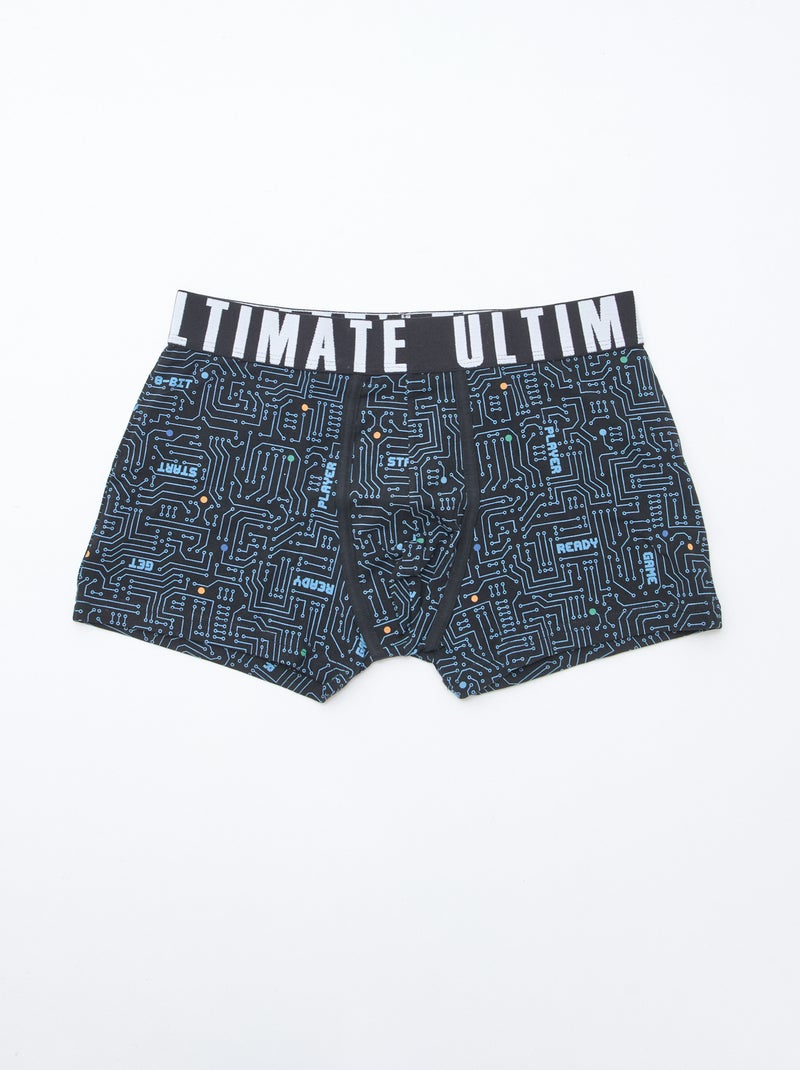 Pack de 3 boxers de fantasía Azul - Kiabi