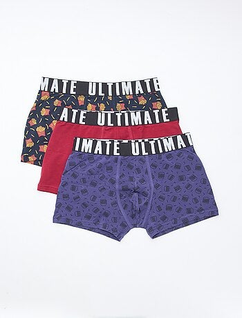 Pack de 3 boxers de fantasía