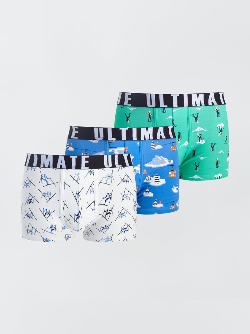 Pack de 3 boxers de fantasía BLANCO - Kiabi