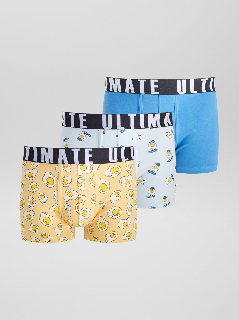Pack de 3 boxers de fantasía NARANJA - Kiabi
