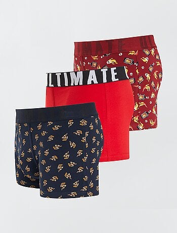 Pack de 3 boxers de fantasía