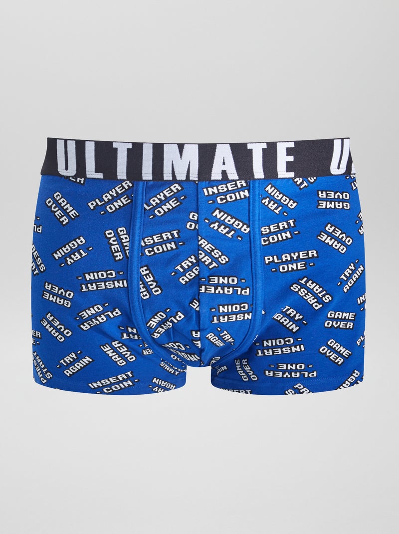 Pack de 3 bóxers de fantasía NEGRO - Kiabi