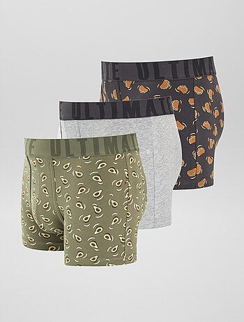 Pack de 3 boxers de fantasía