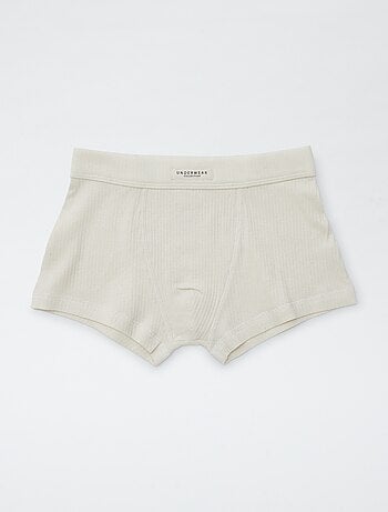 Pack de 3 boxers de punto de canalé