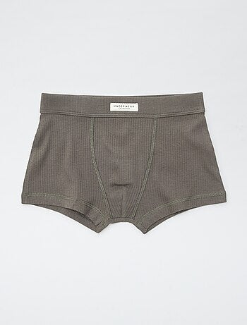 Pack de 3 boxers de punto de canalé