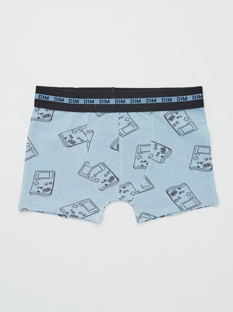 Pack de 3 boxers 'DIM' AZUL - Kiabi