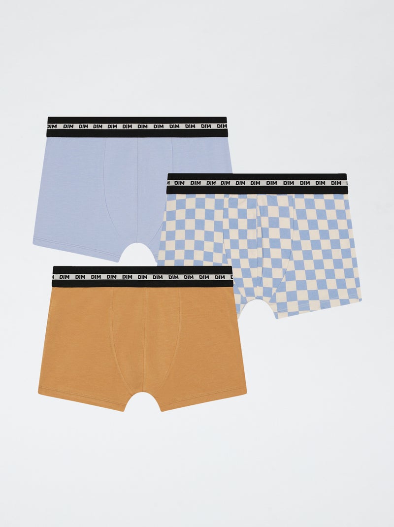 Pack de 3 boxers 'DIM' Azul - Kiabi