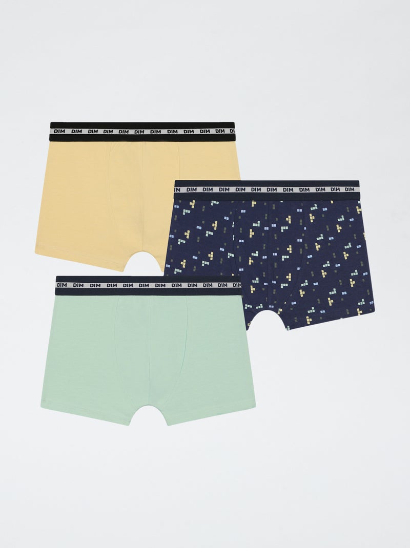 Pack de 3 boxers 'DIM' Azul - Kiabi