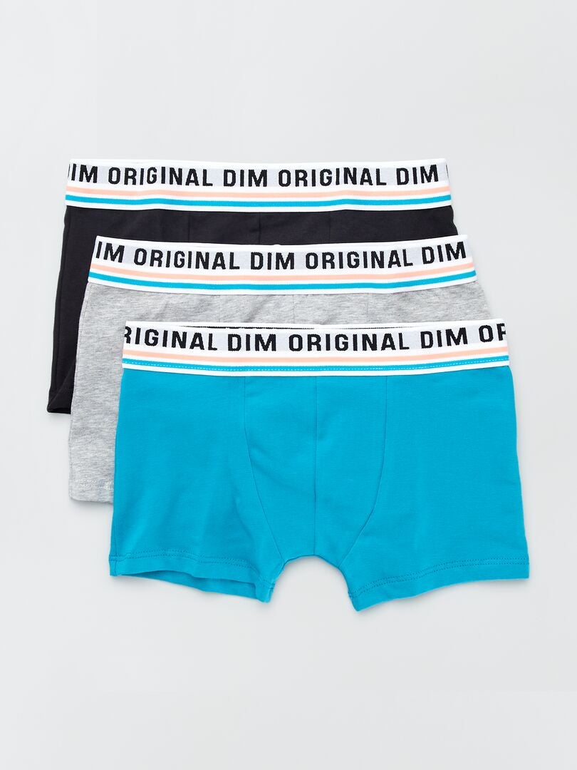 Pack de 3 boxers 'Dim' GRIS - Kiabi