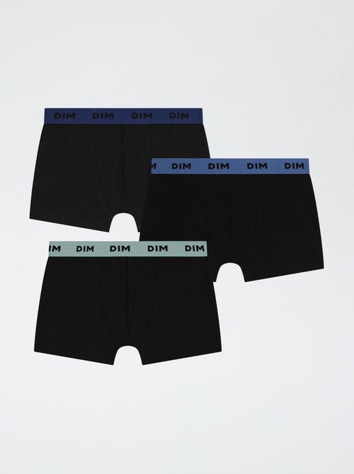 Pack de 3 bóxers 'Dim' lisos - Kiabi
