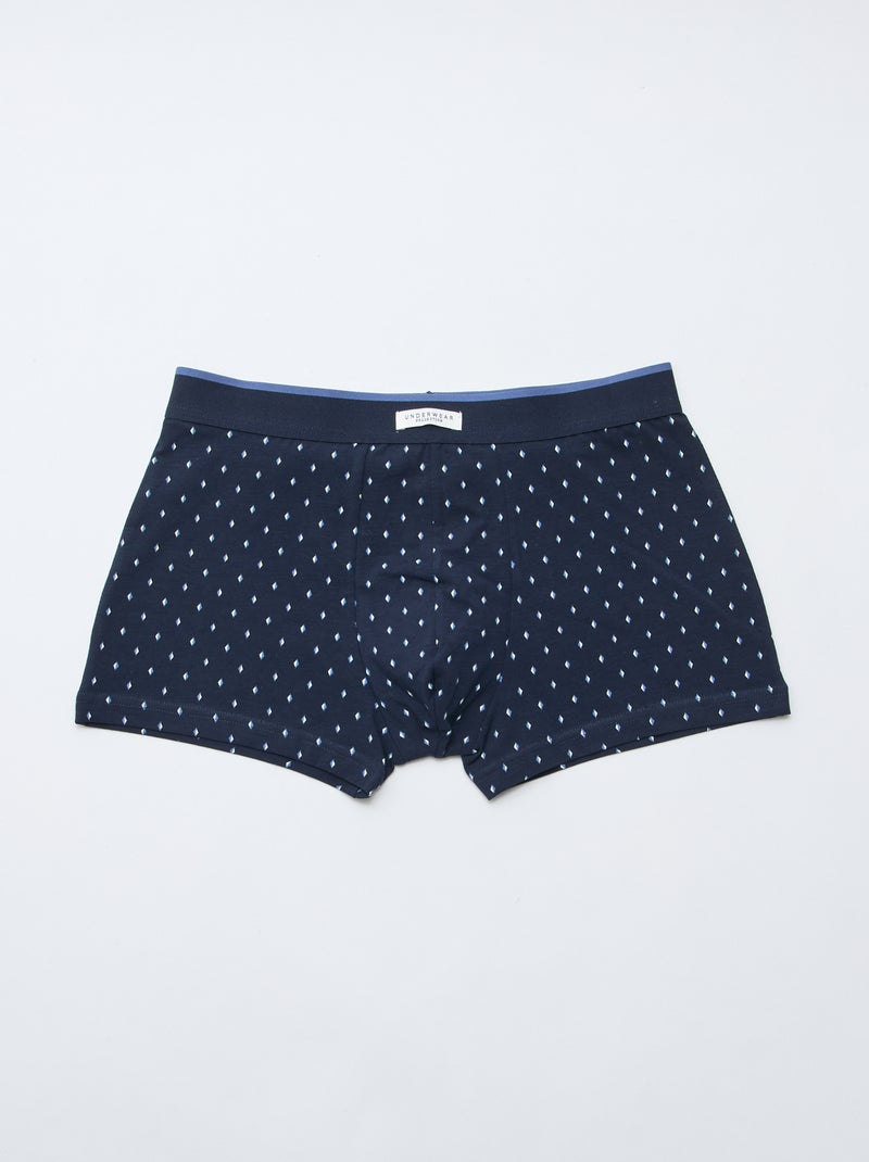 Pack de 3 boxers elásticos Azul - Kiabi