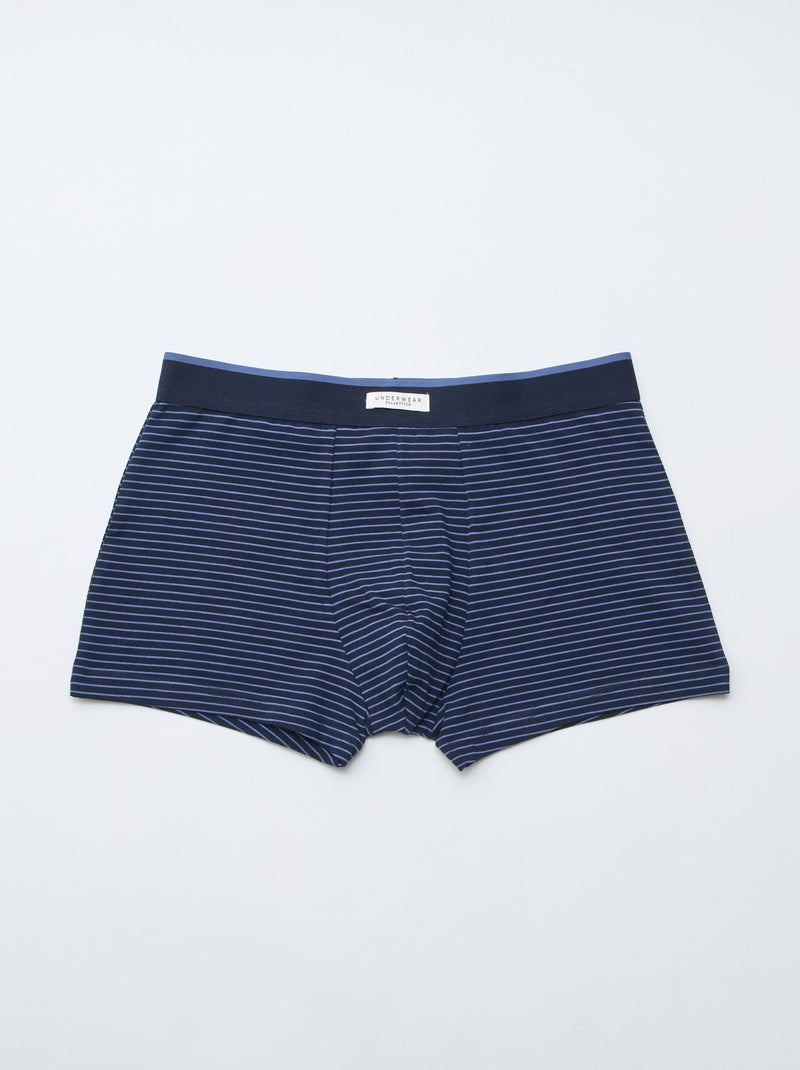 Pack de 3 boxers elásticos Azul - Kiabi