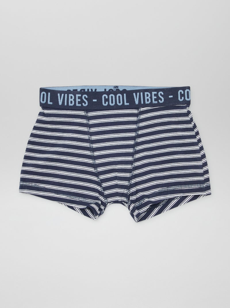 Pack de 3 bóxers elásticos BLANCO - Kiabi