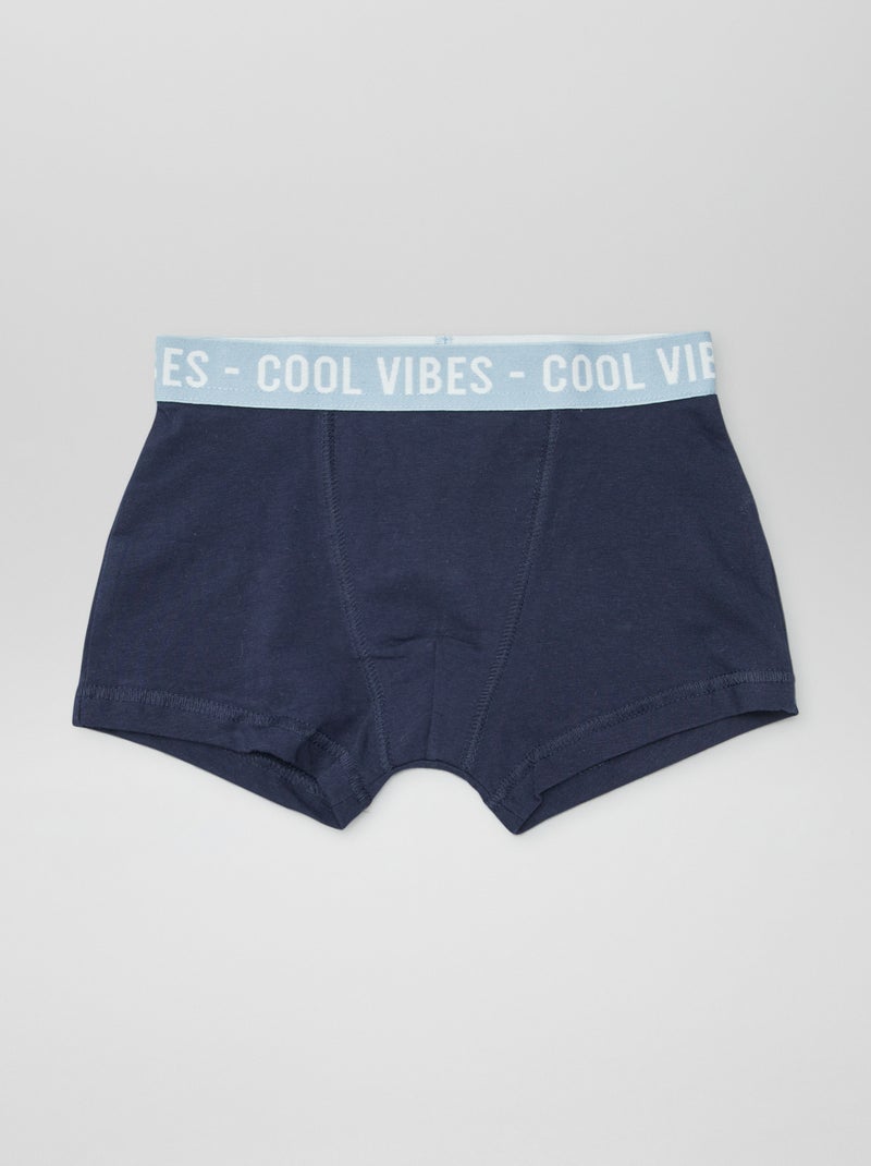 Pack de 3 bóxers elásticos BLANCO - Kiabi