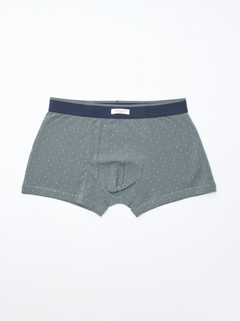Pack de 3 boxers elásticos Kaki - Kiabi