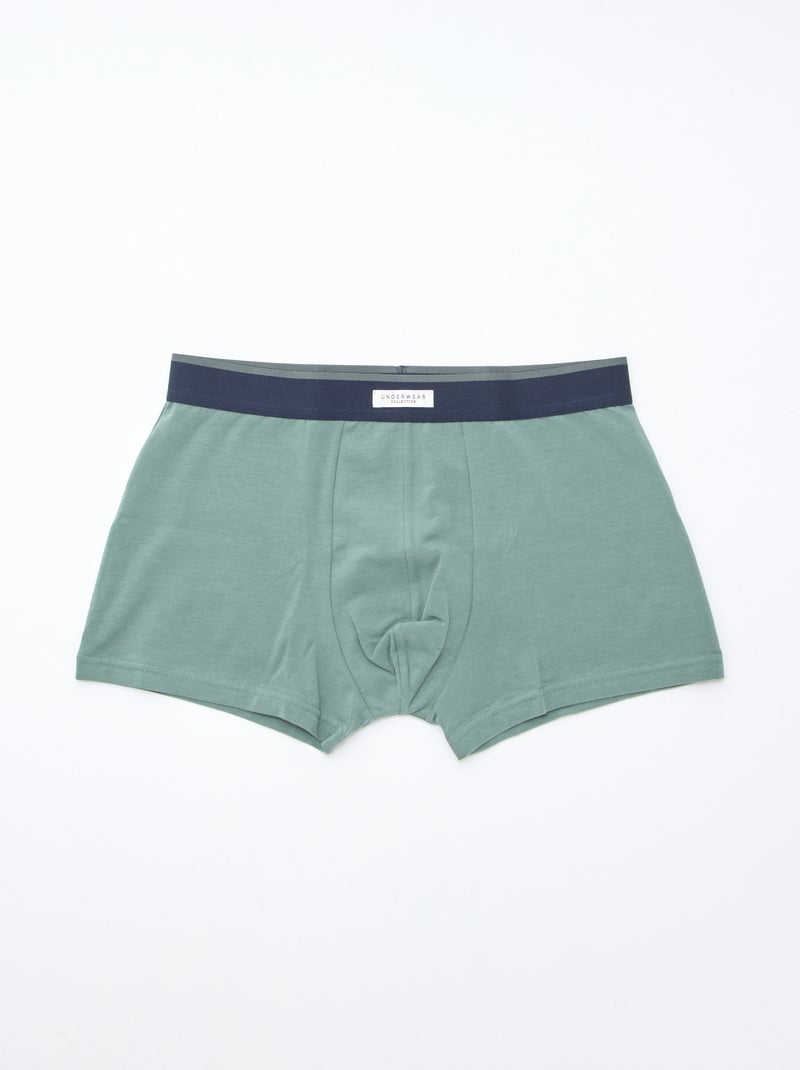 Pack de 3 boxers elásticos Kaki - Kiabi