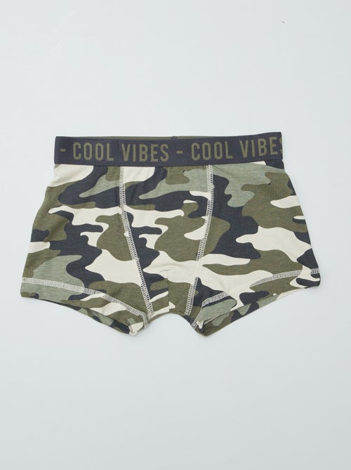 Pack de 3 bóxers elásticos - Kiabi