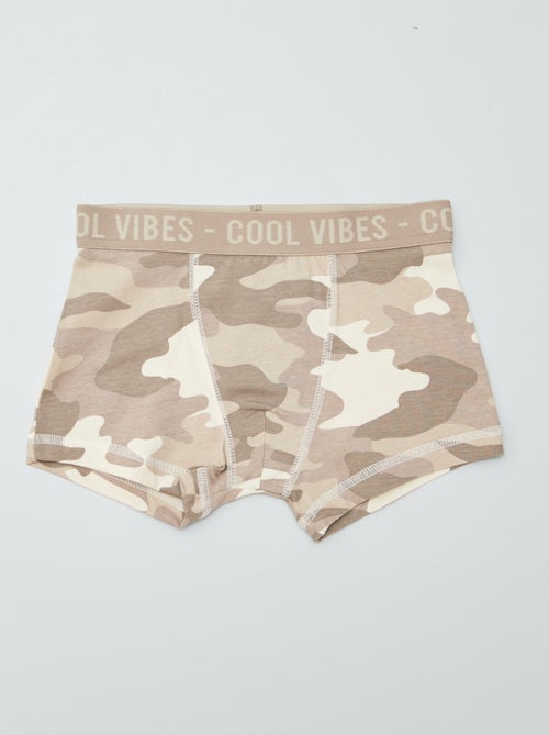 Pack de 3 bóxers elásticos - Kiabi