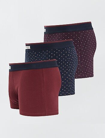 Pack de 3 boxers elásticos