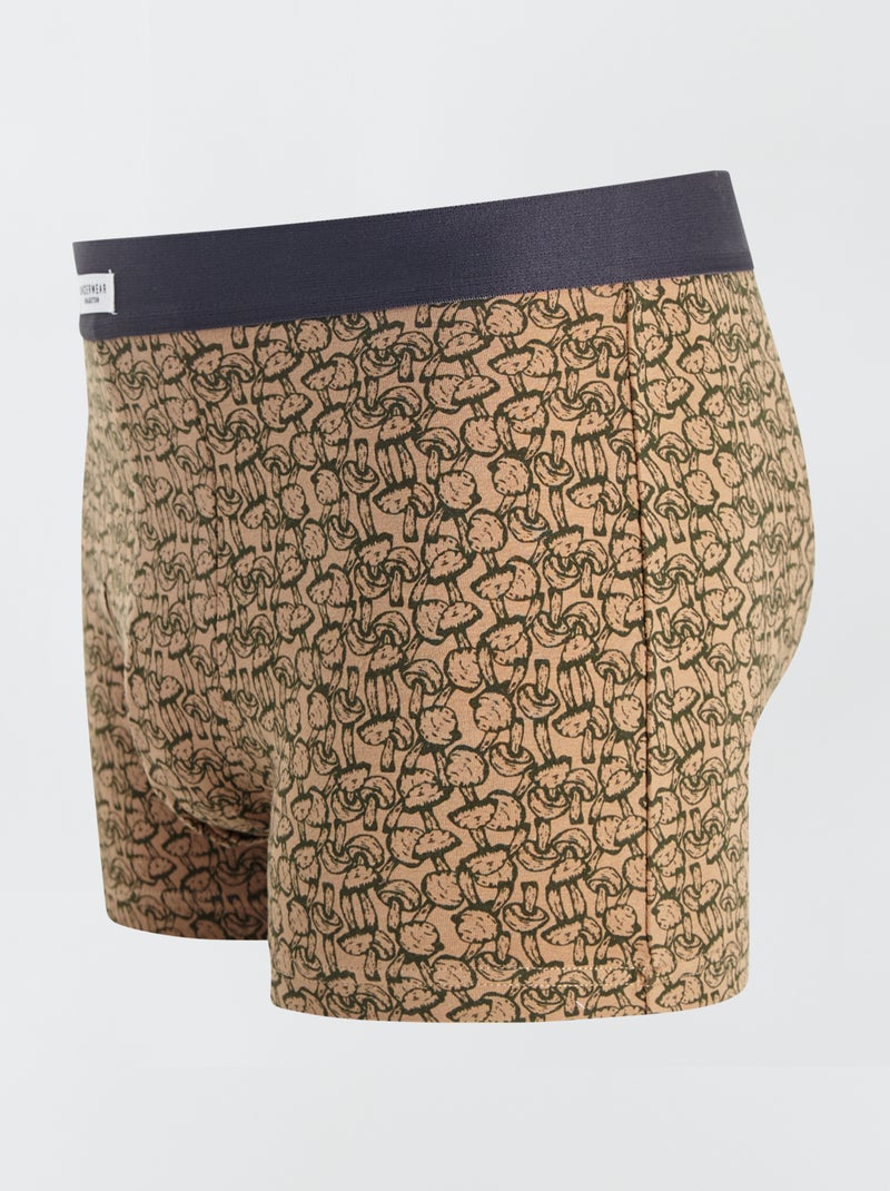 Pack de 3 boxers elásticos VERDE - Kiabi
