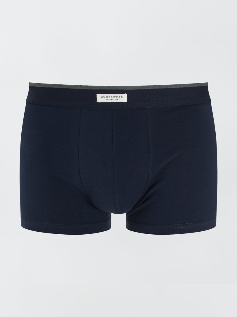 Pack de 3 boxers elásticos VERDE - Kiabi