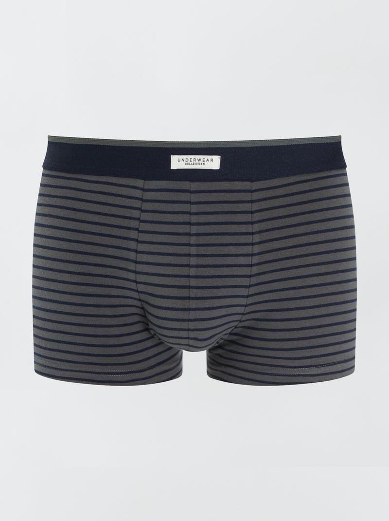 Pack de 3 boxers elásticos VERDE - Kiabi