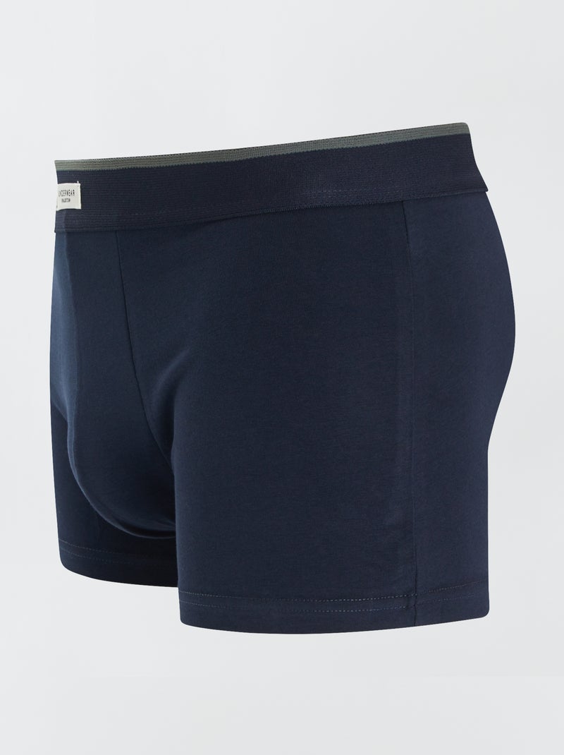 Pack de 3 boxers elásticos VERDE - Kiabi
