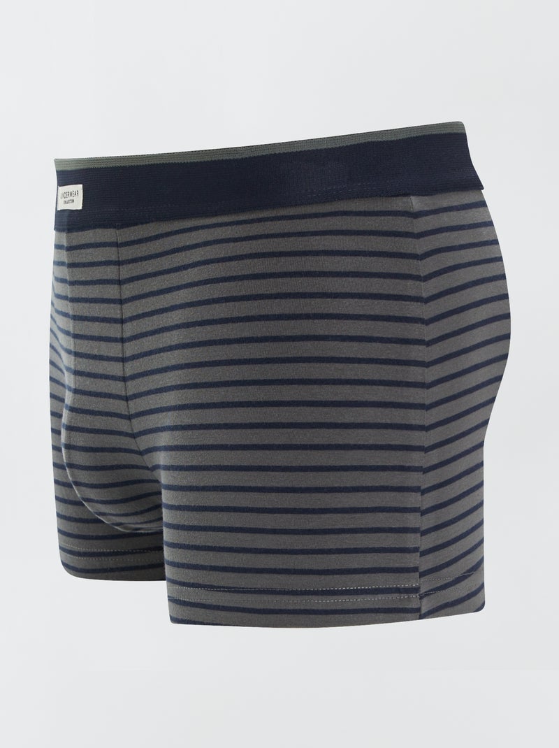 Pack de 3 boxers elásticos VERDE - Kiabi