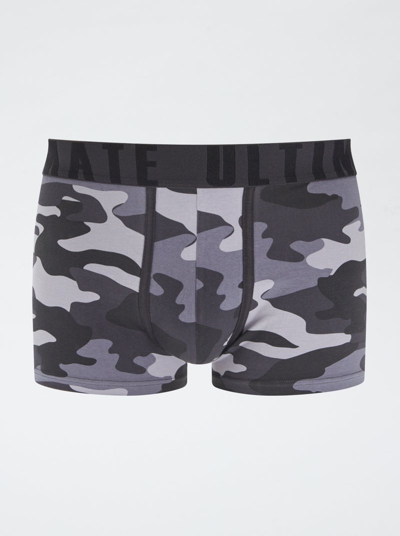 Pack de 3 bóxers estampados NEGRO - Kiabi