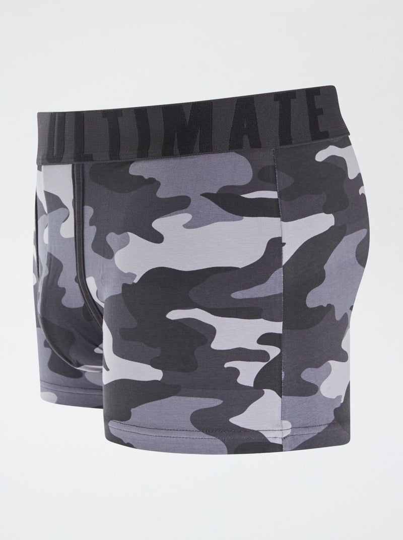 Pack de 3 bóxers estampados NEGRO - Kiabi