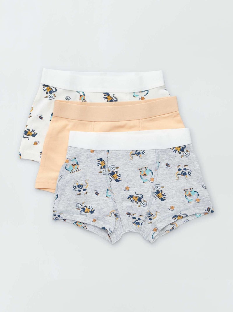 Pack de 3 boxers GRIS - Kiabi