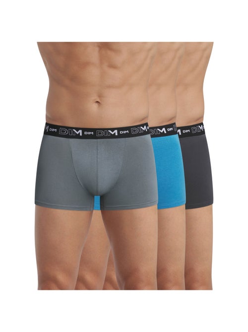 Pack de 3 bóxers hombre algodón stretch - Kiabi Pack de 3 bóxers hombre algodón stretch - Kiabi